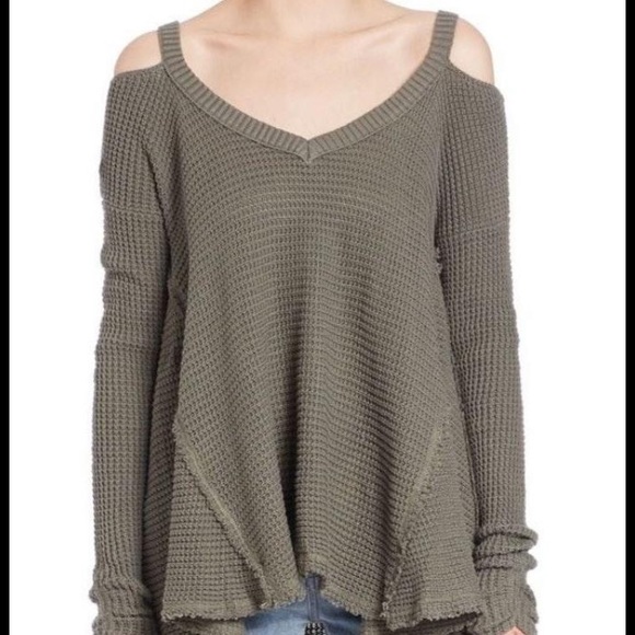 Free People Cold Shoulder Sweater - Picture 2 of 4